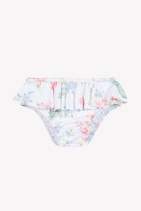Bonnet - Ecru broderie fleurs