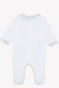 Pyjama - Ecru velours broderies
