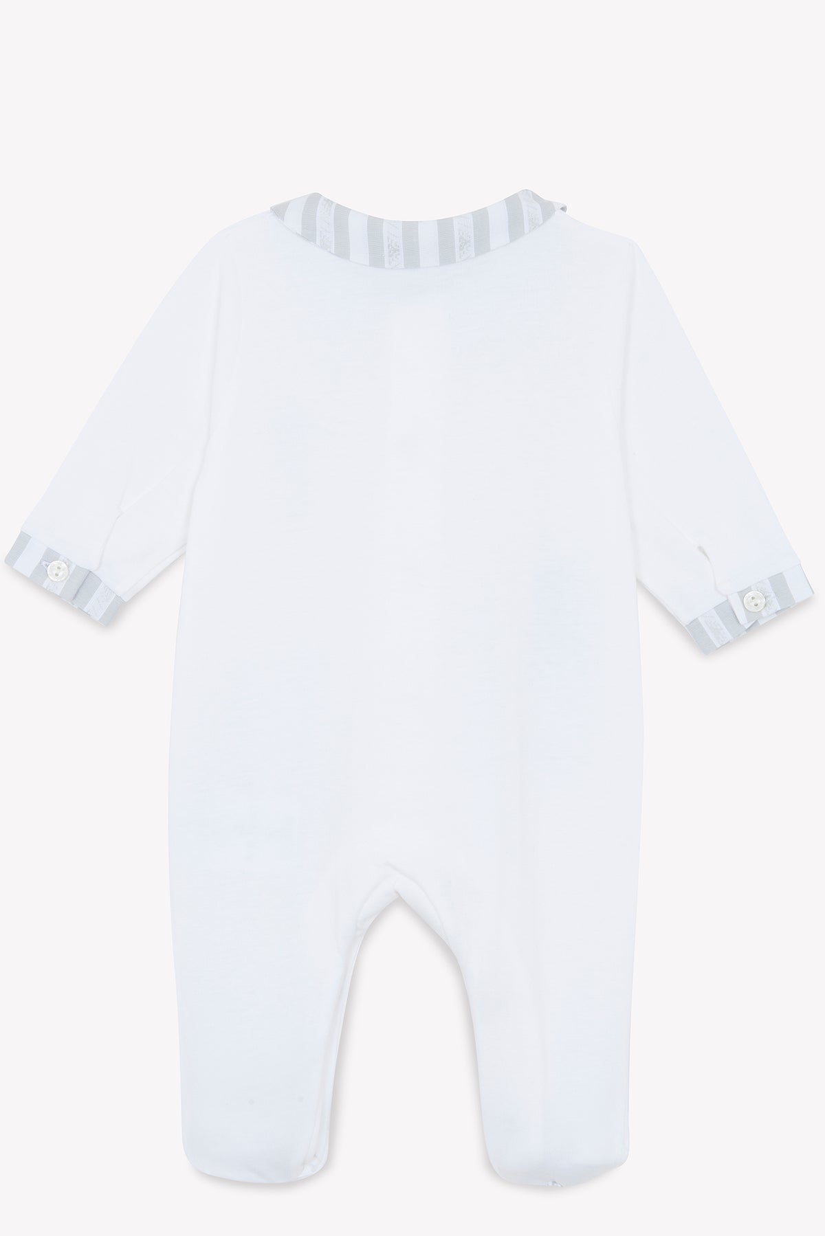 Pyjama - Ecru velours broderies