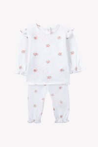 Body - Rose pâle col broderie anglaise