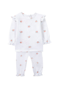 Body - Rose pâle col broderie anglaise
