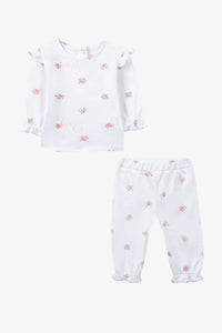 Body - Rose pâle col broderie anglaise