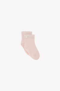 Bandeau Baby Jardin d'éte en lin - Rose Moyen