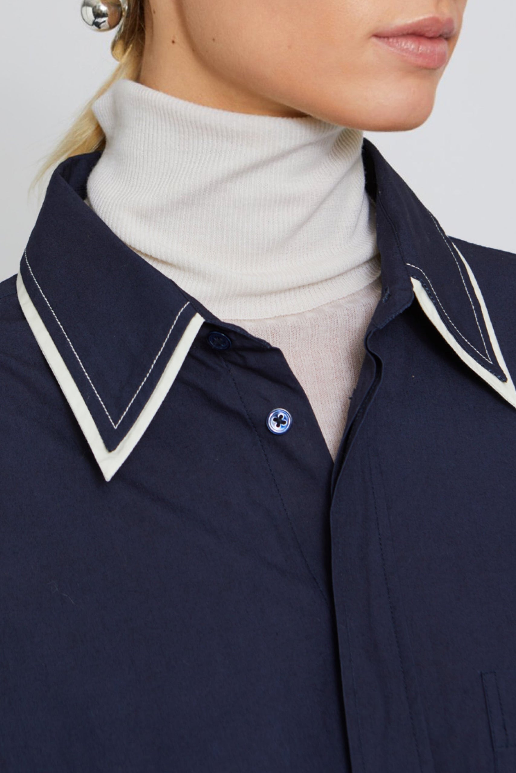 Blouse Cab coupe oversize - Indigo
