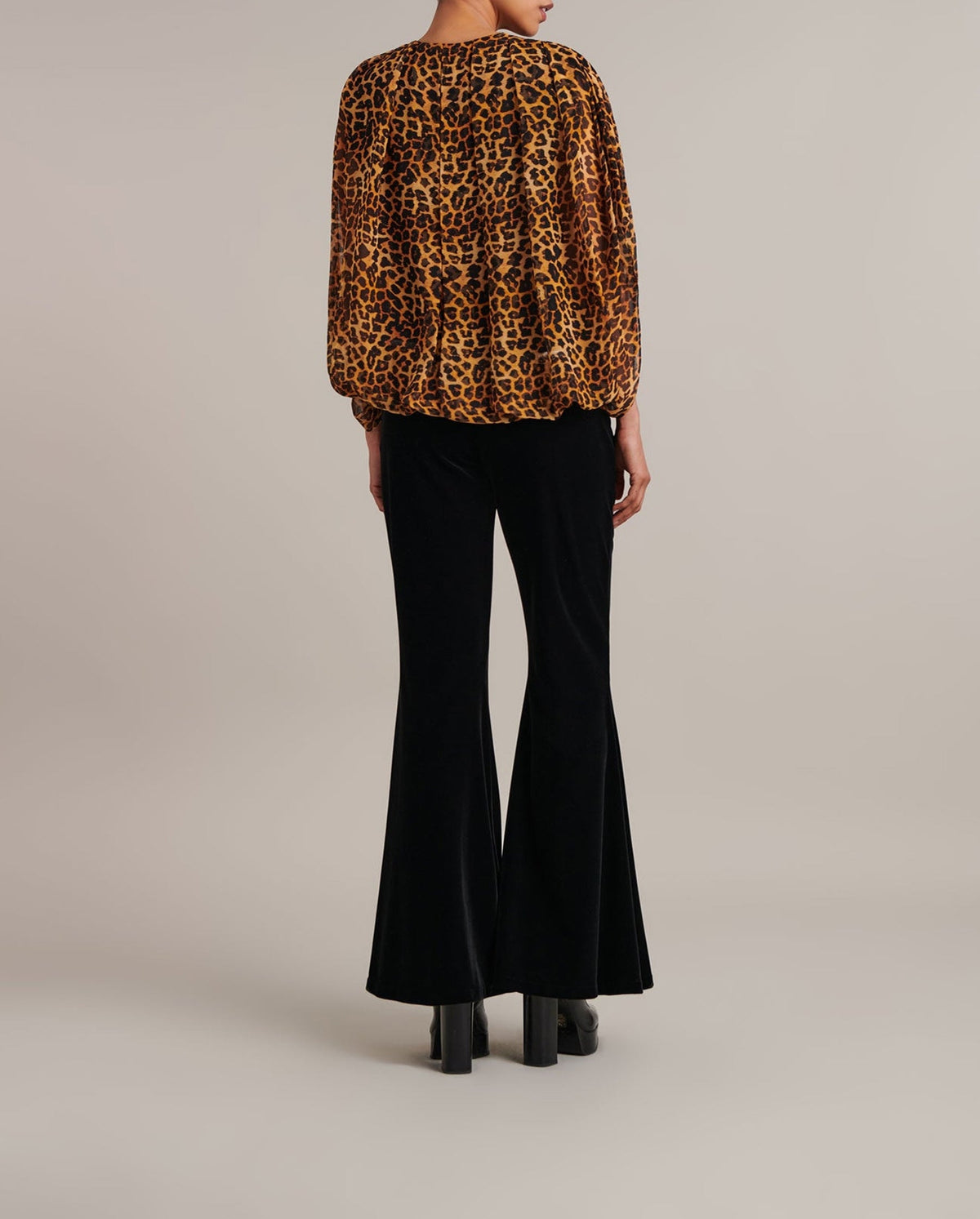 Blouse Cabaret en soie - Black