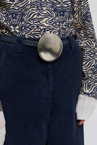 Pantalon Cloche coupe droite - Indigo