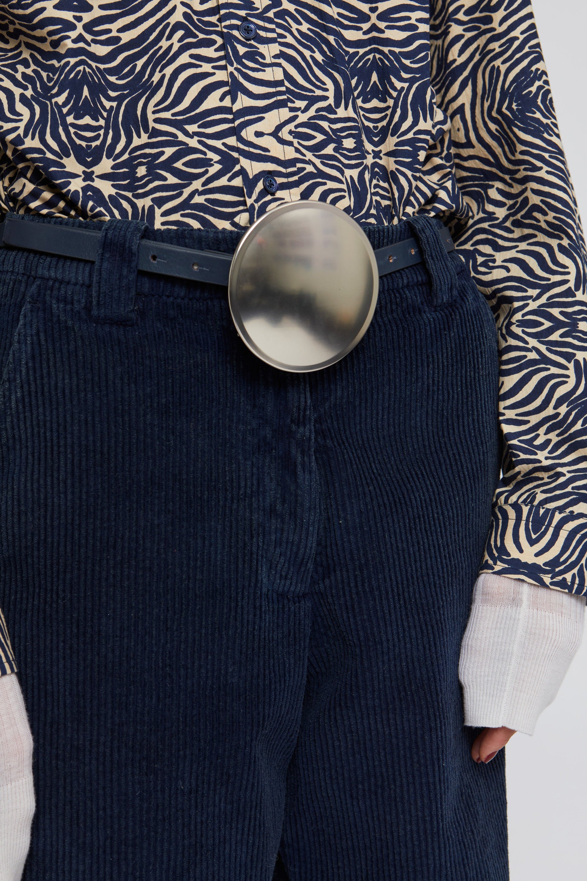 Pantalon Cloche coupe droite - Indigo