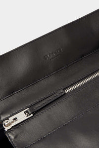 Small parallelepiped canvas messenger bag - Charcoal