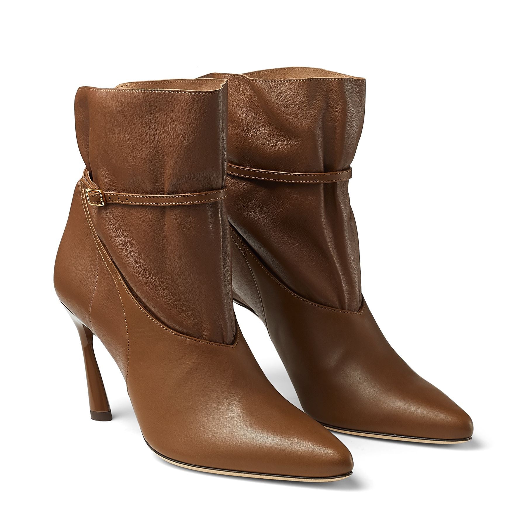 Cacia 85 leather ankle boots - Clove