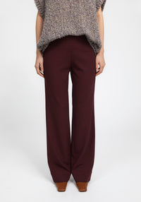 Pantalon évasé Caleb - Bordeaux