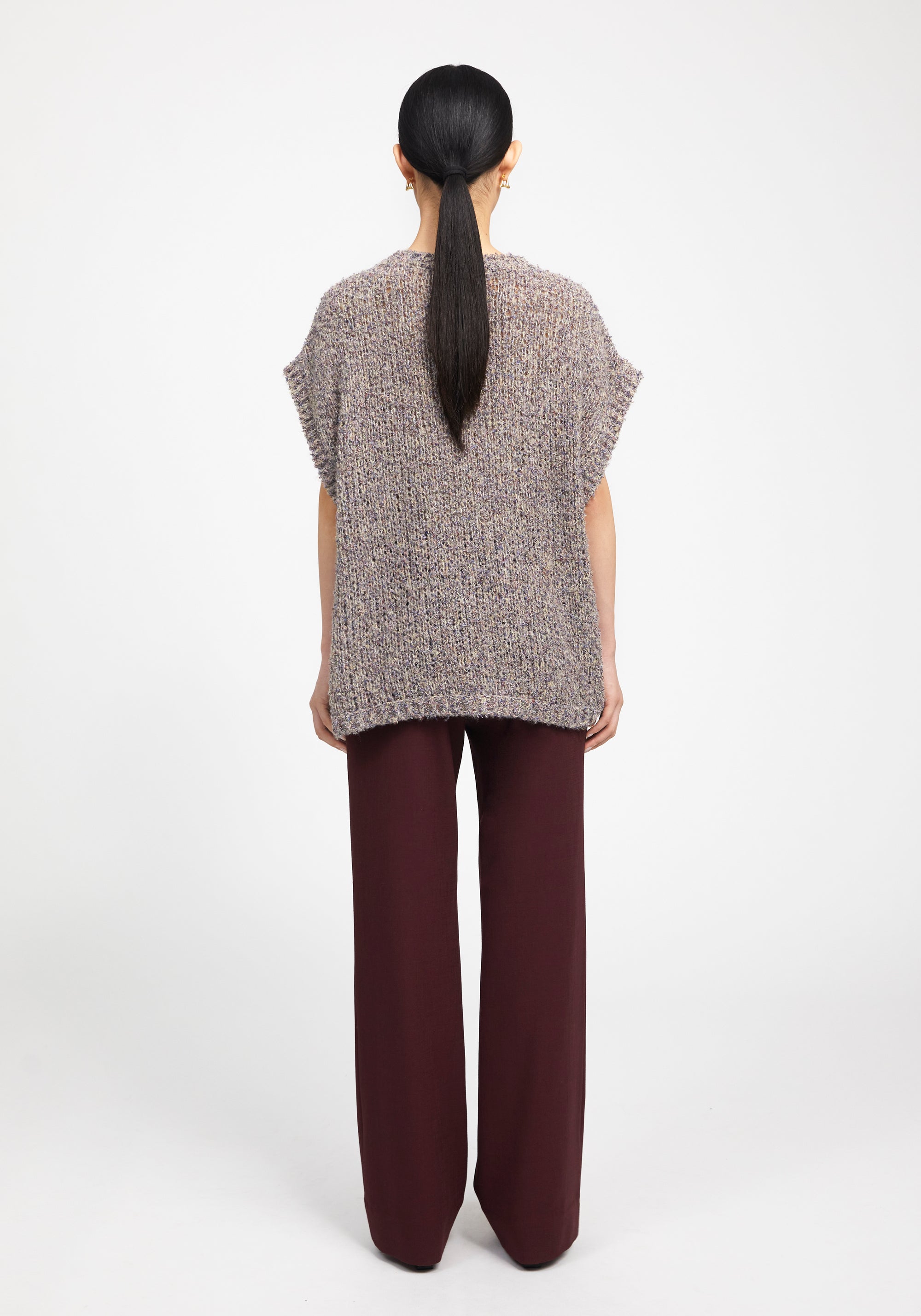 Pantalon évasé Caleb - Bordeaux