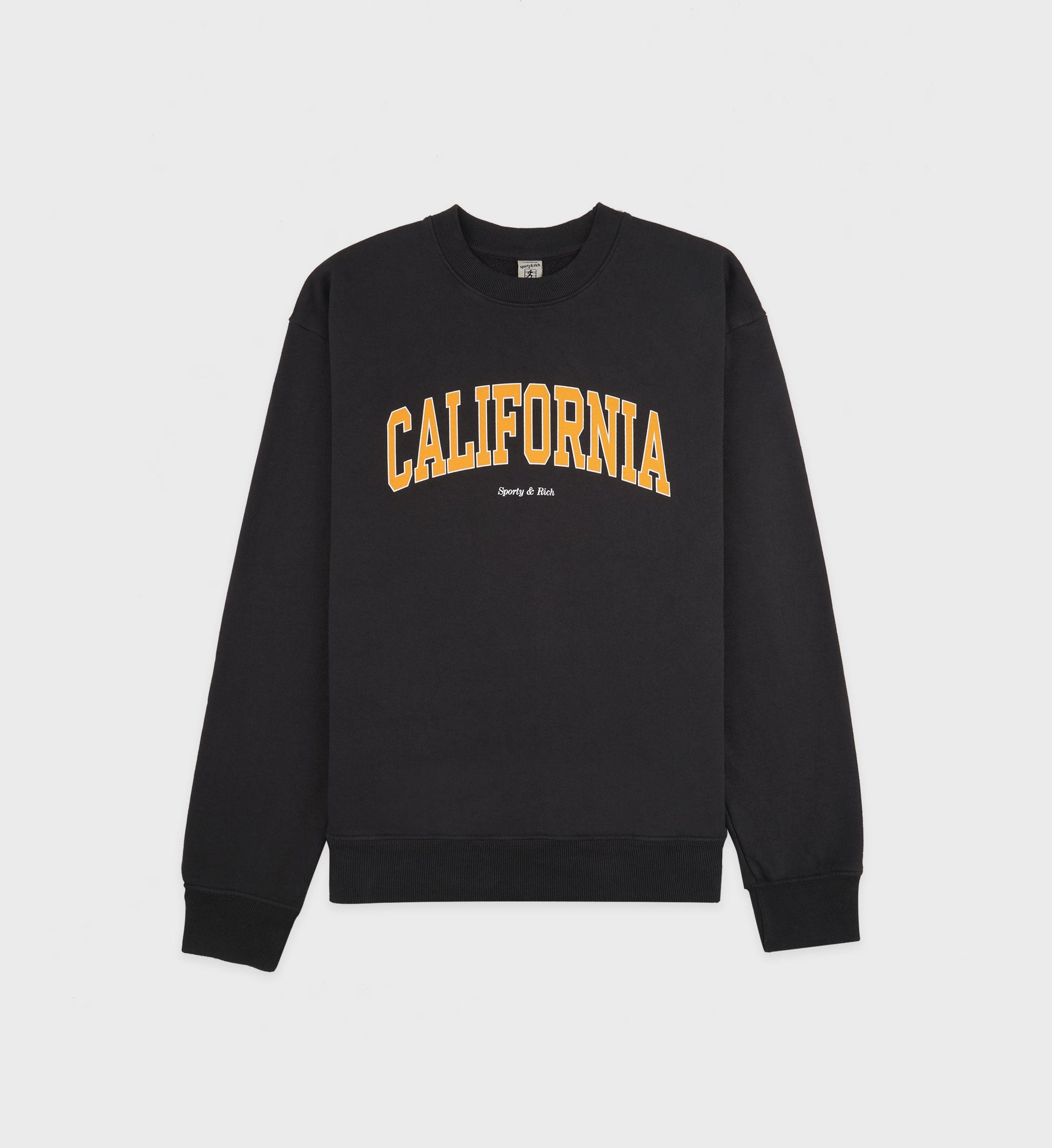 California Crewneck - Faded Black & Gold