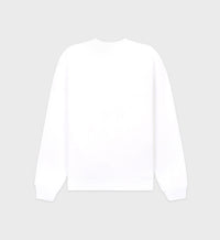 Sweatshirt California à col rond imprimé - White
