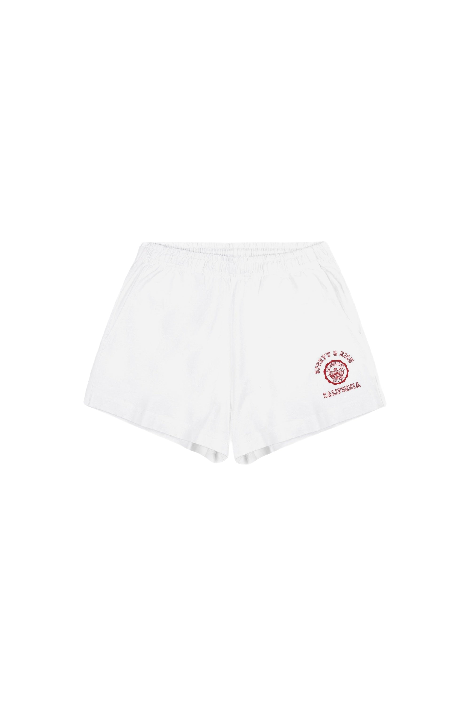 Short California à taille élastique - White