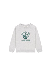 Sweatshirt California à col rond imprimé - Heather Gray