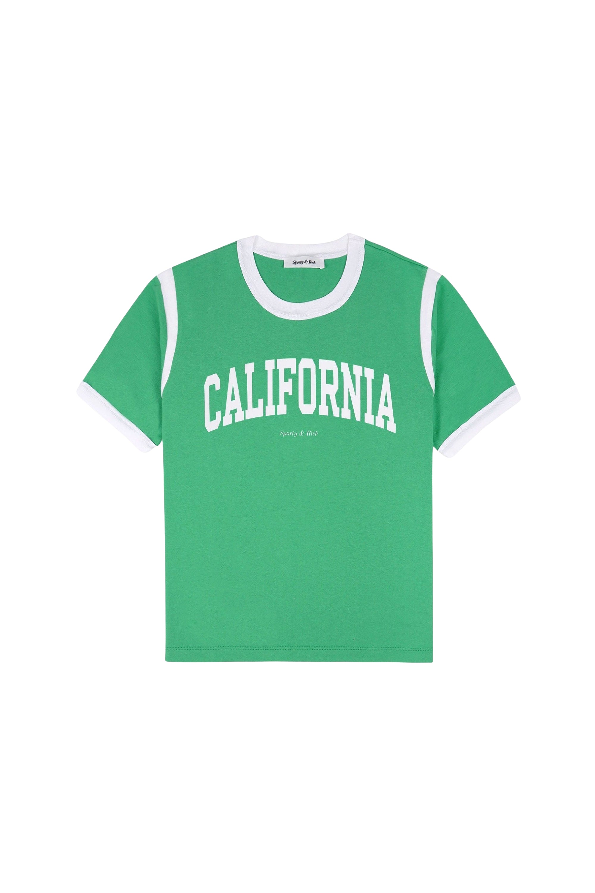 T-shirt California à liseré - Verde