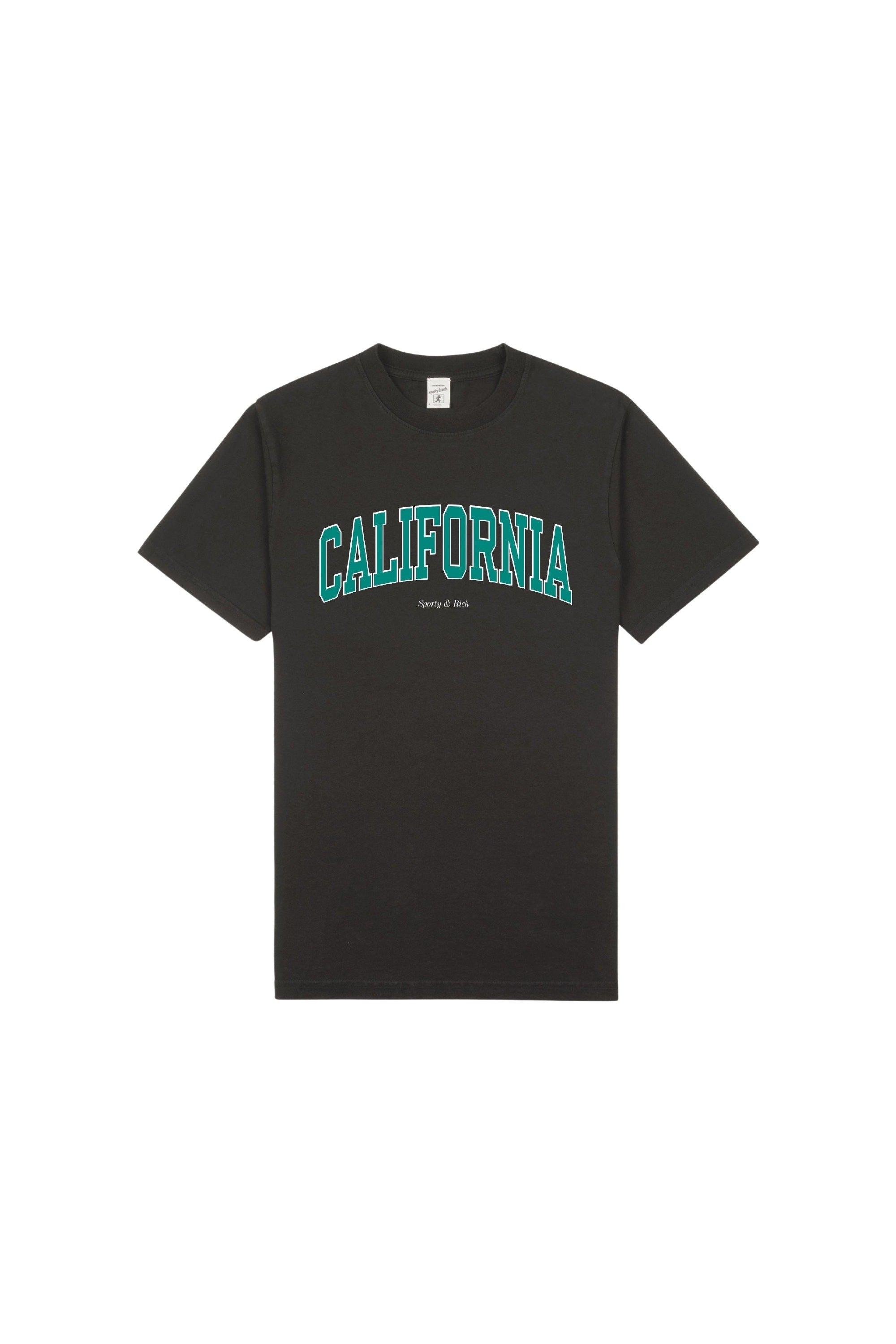T-shirt California imprimé - Faded Black