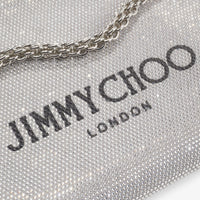 Callie shoulder bag in suede with crystals - Silver, Black & Silver