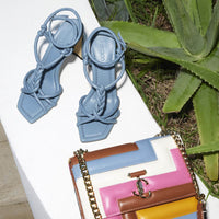 Sandales Calypso 95 en cuir - Smoky Blue