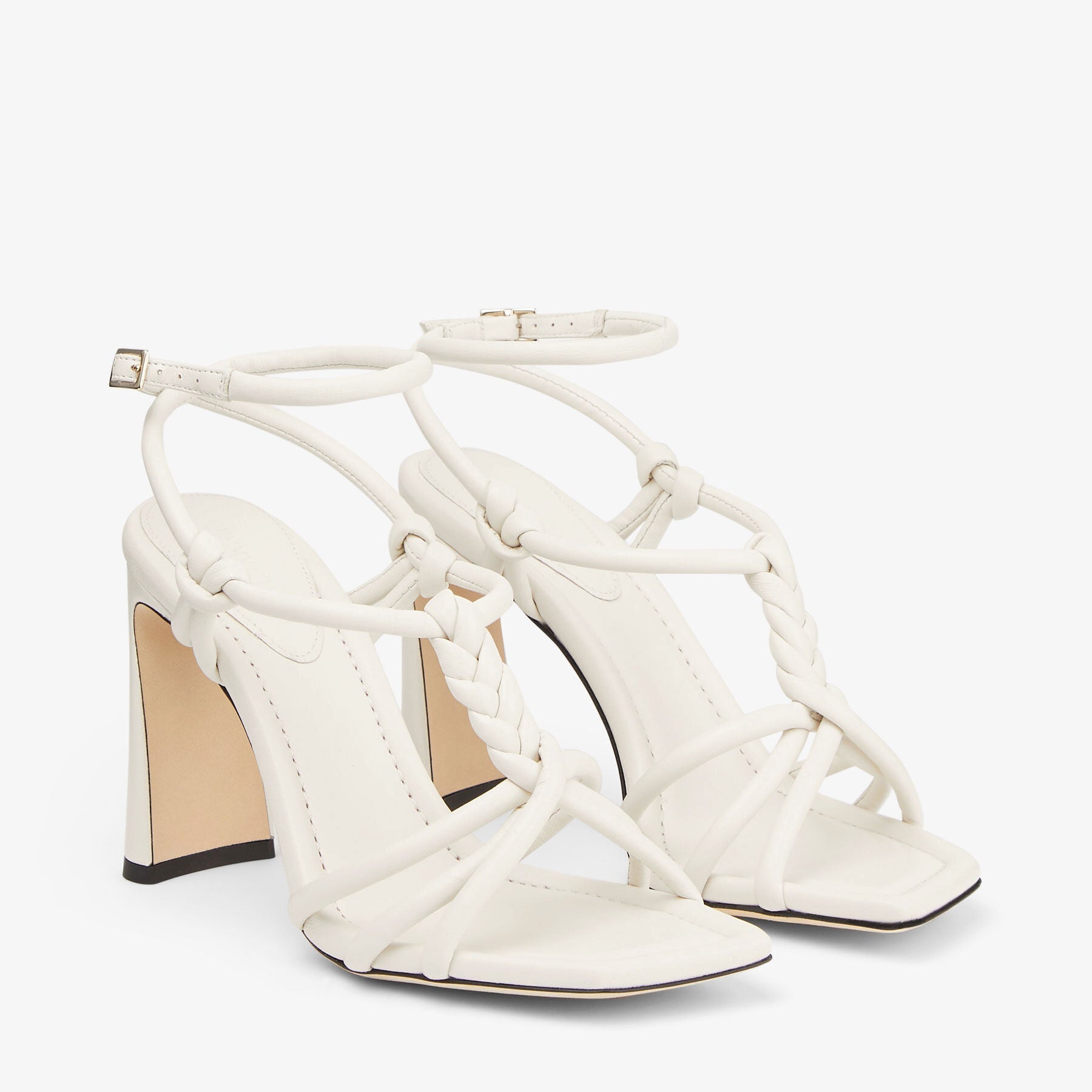 Sandales Calypso 95 en cuir - Latte