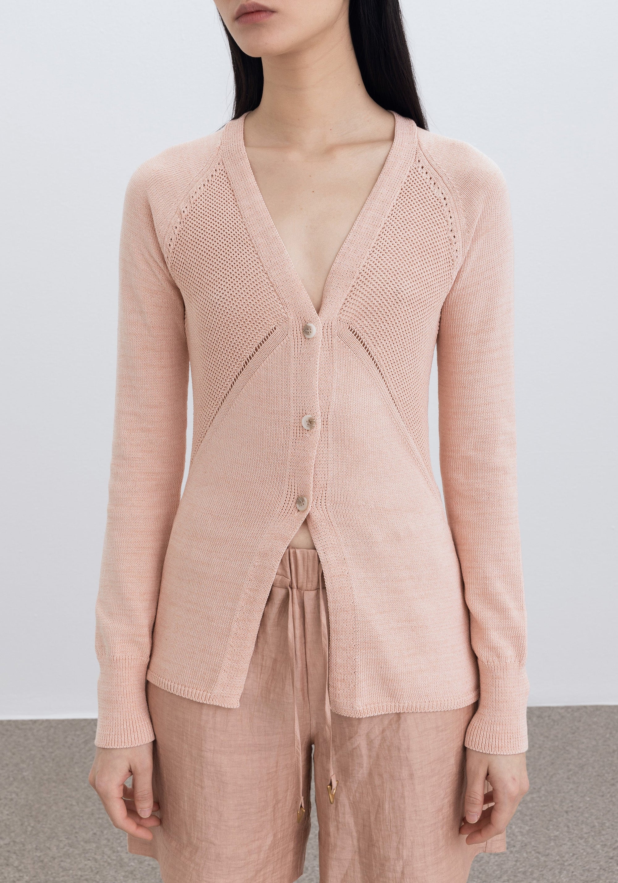 Cardigan Cambio à détails brodés - Apricot