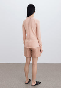 Cardigan Cambio à détails brodés - Apricot