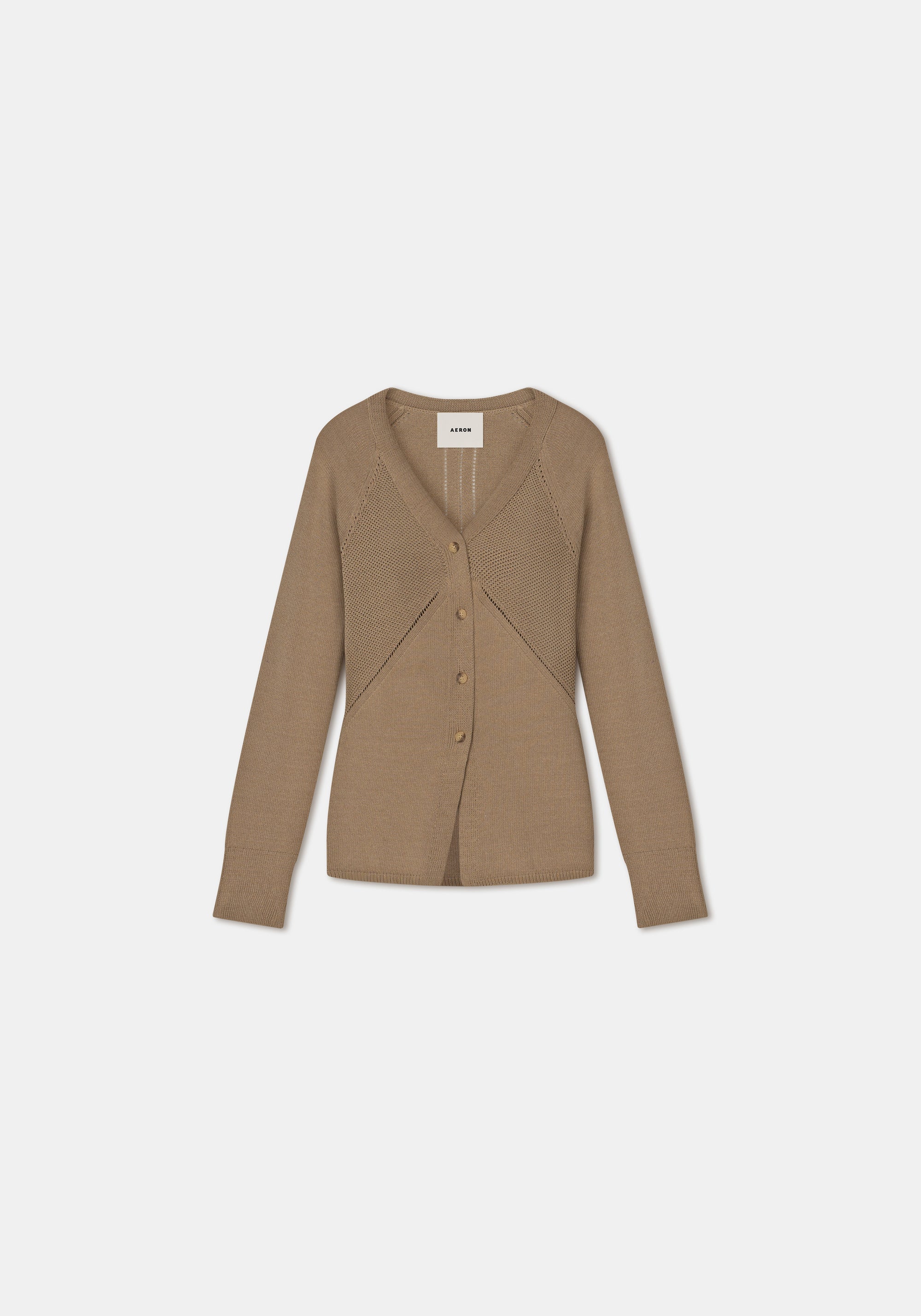Cambio cardigan with embroidered details - Truffle