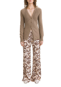 Cambio cardigan with embroidered details - Truffle