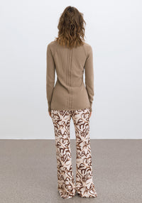 Cambio cardigan with embroidered details - Truffle