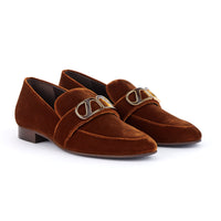 6qty DÉJÀ VU 220€ / Mocassins Blair en velours - Brown