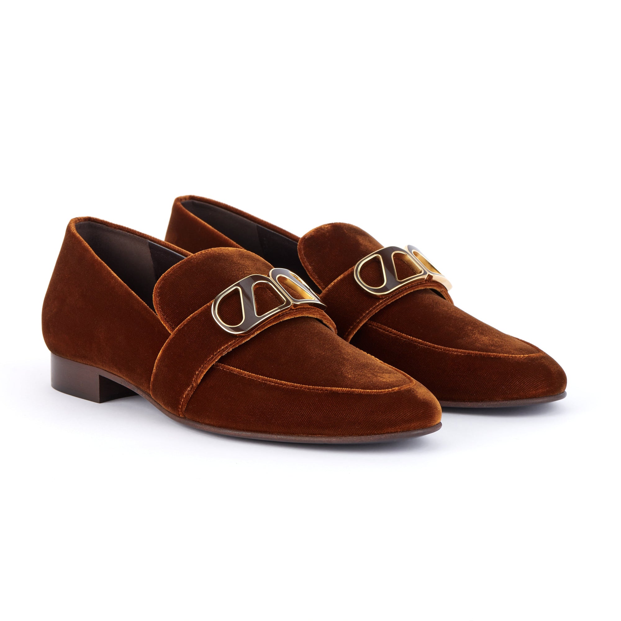 6qty DÉJÀ VU 220€ / Mocassins Blair en velours - Brown