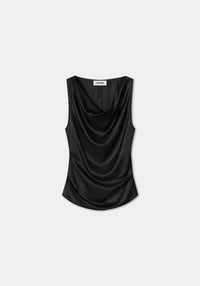 Blouse Camille à col bénitier - Black