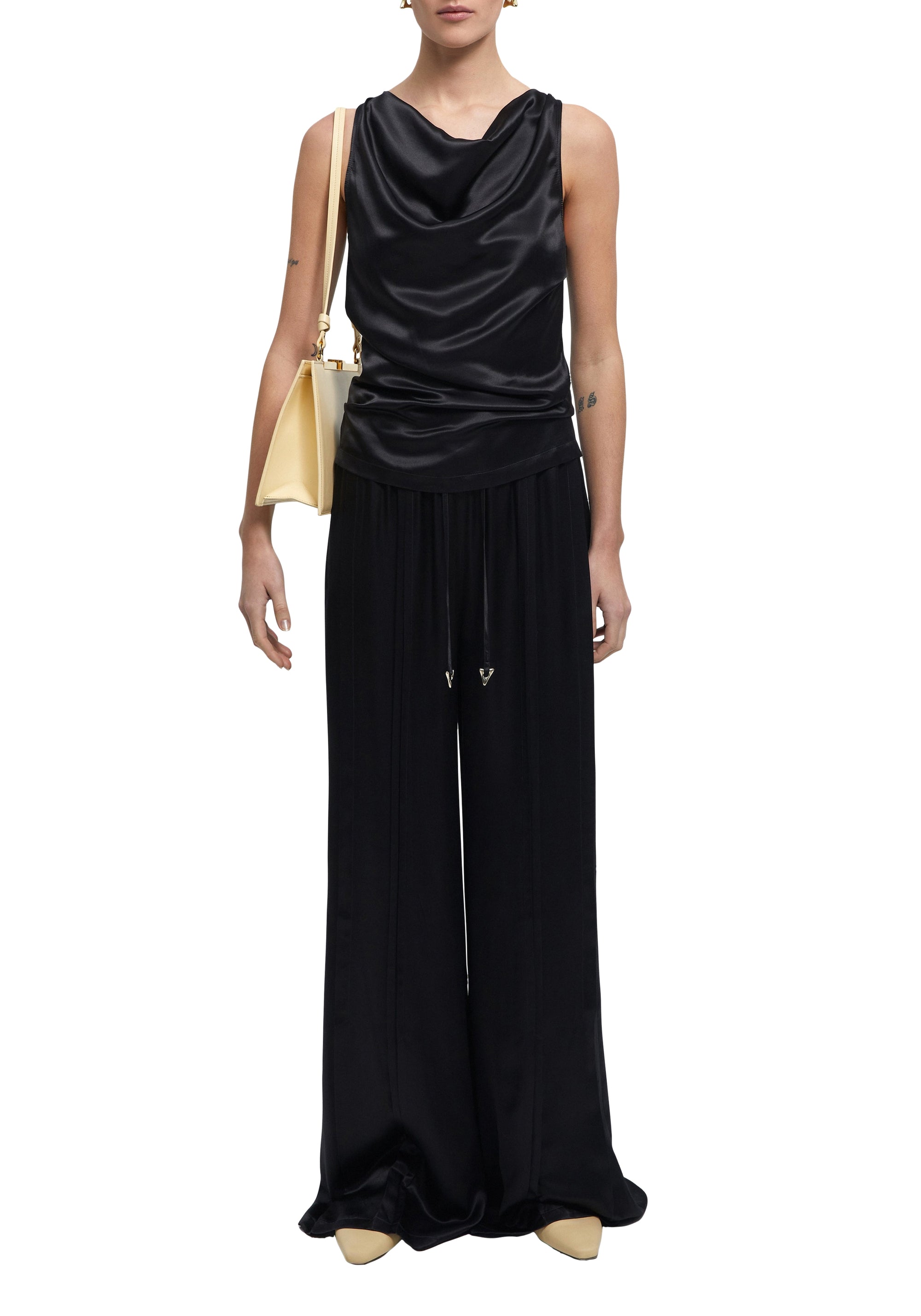 Blouse Camille à col bénitier - Black