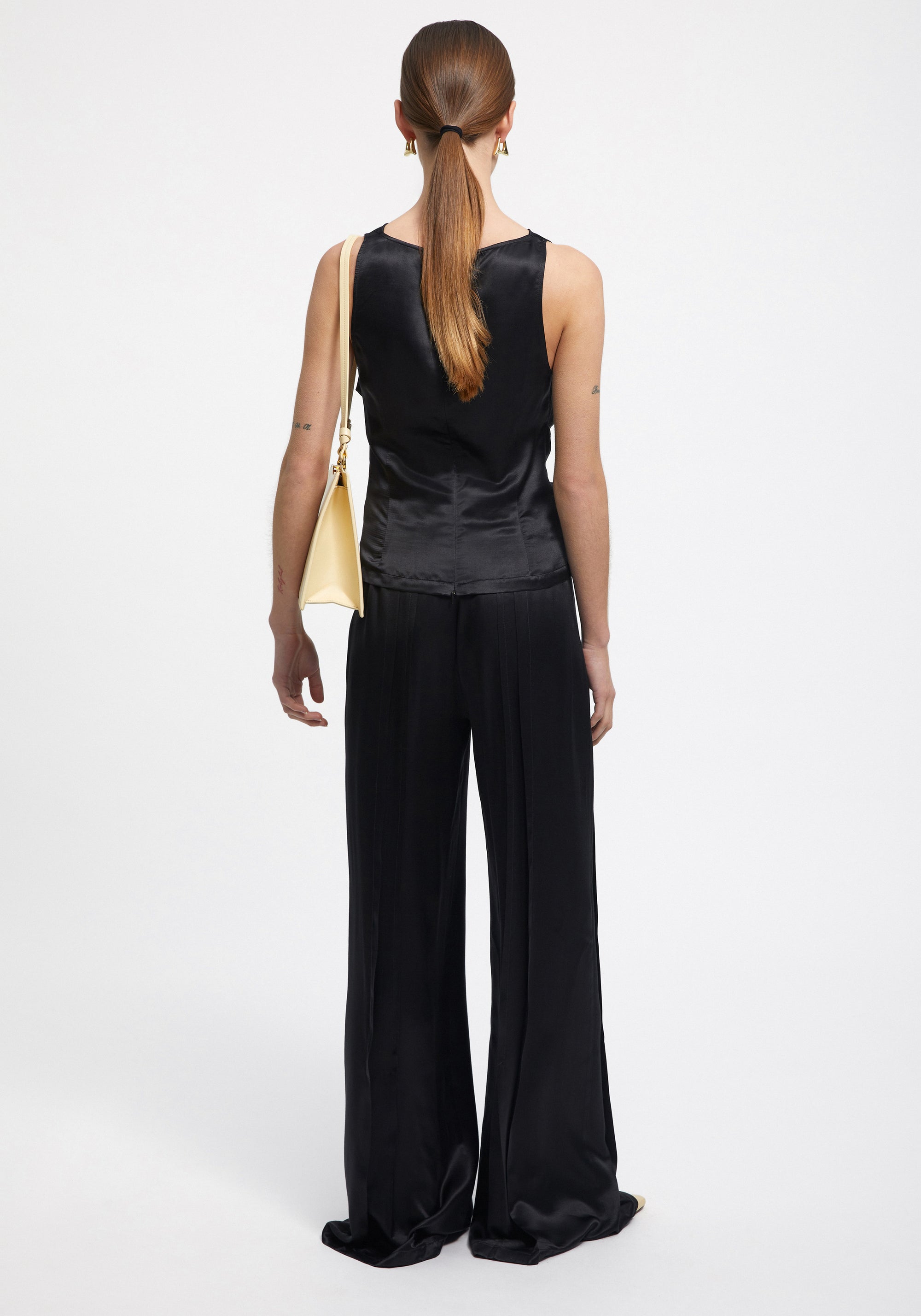 Blouse Camille à col bénitier - Black