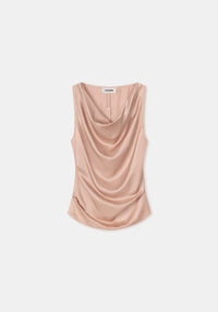 Blouse Camille à col bénitier - Pale Rose
