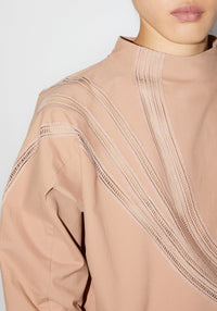 Blouse Campus à manches longues - Latte