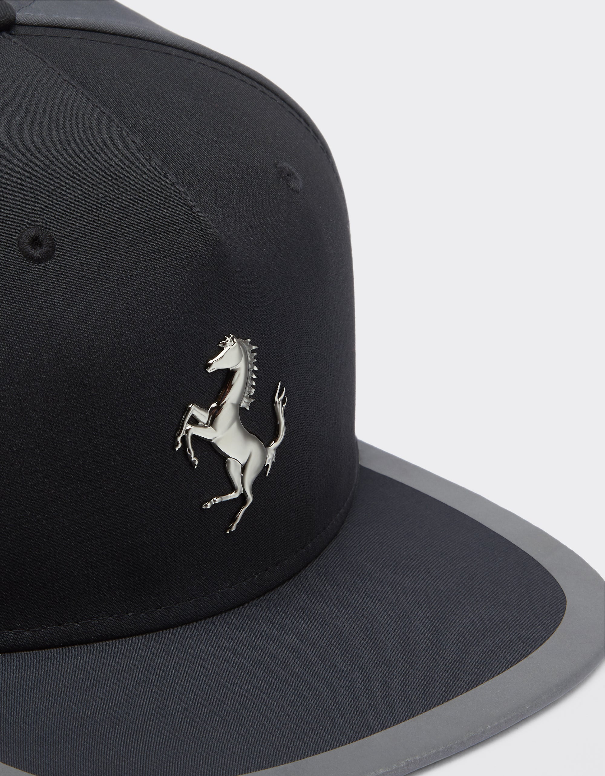 Casquette unisexe avec Cheval cabré - Nero