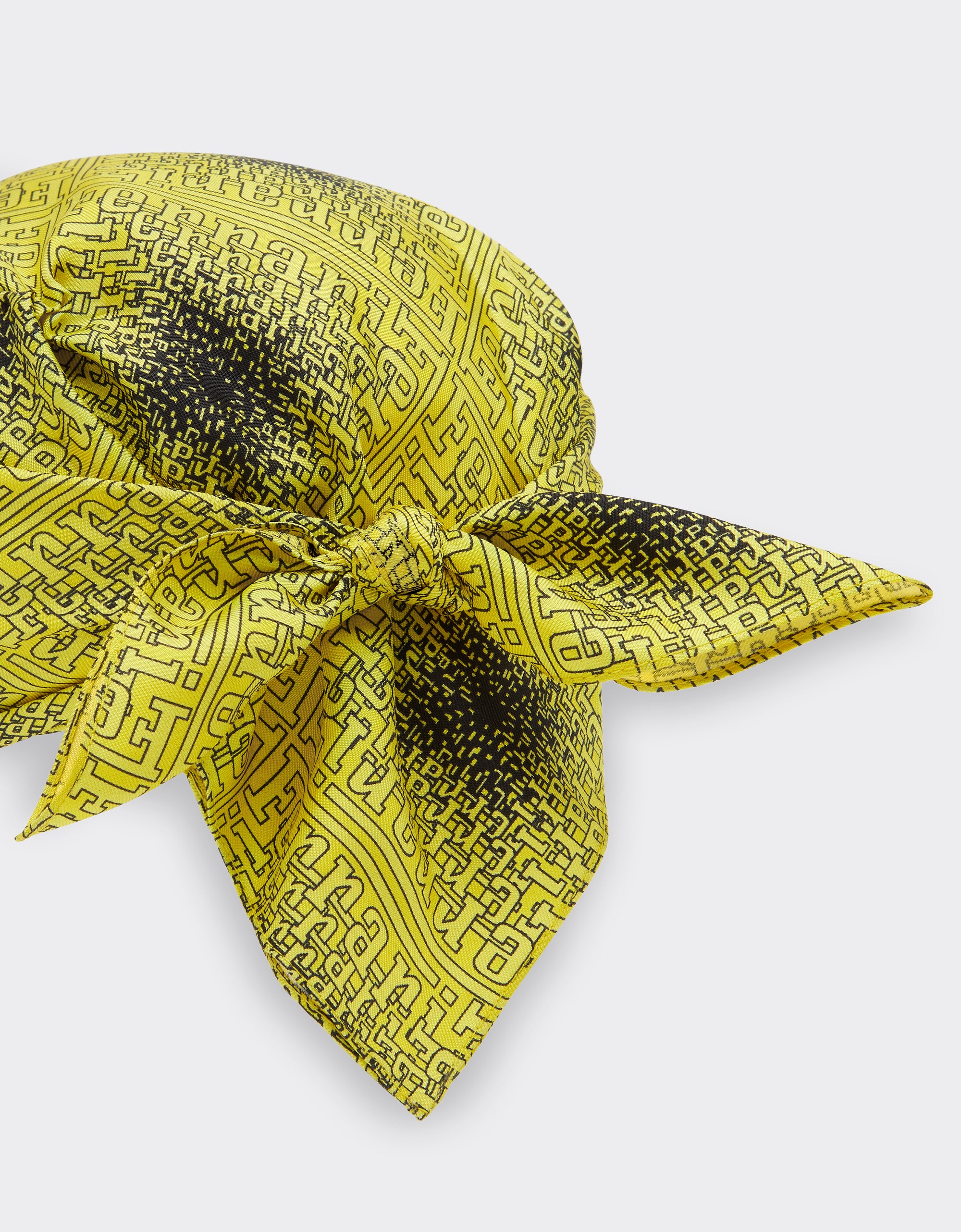 Casquette unisexe avec motif carreaux en soie - Giallo Modena
