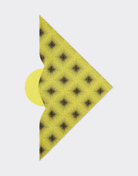Casquette unisexe avec motif carreaux en soie - Giallo Modena