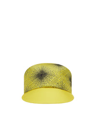 Casquette unisexe avec motif carreaux en soie - Giallo Modena