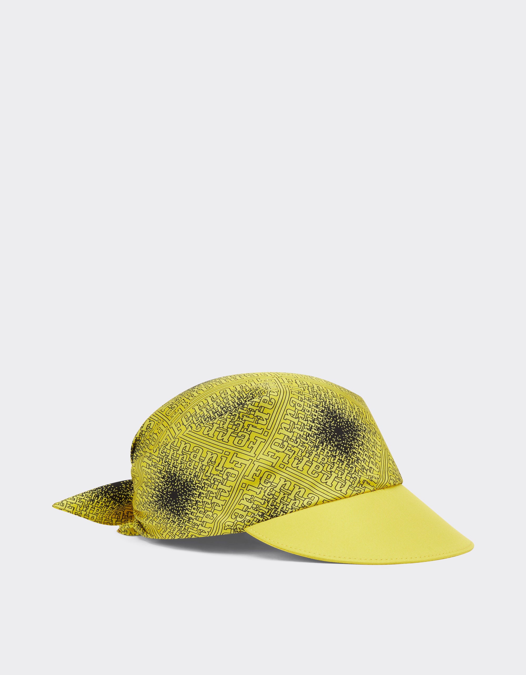 Casquette unisexe avec motif carreaux en soie - Giallo Modena