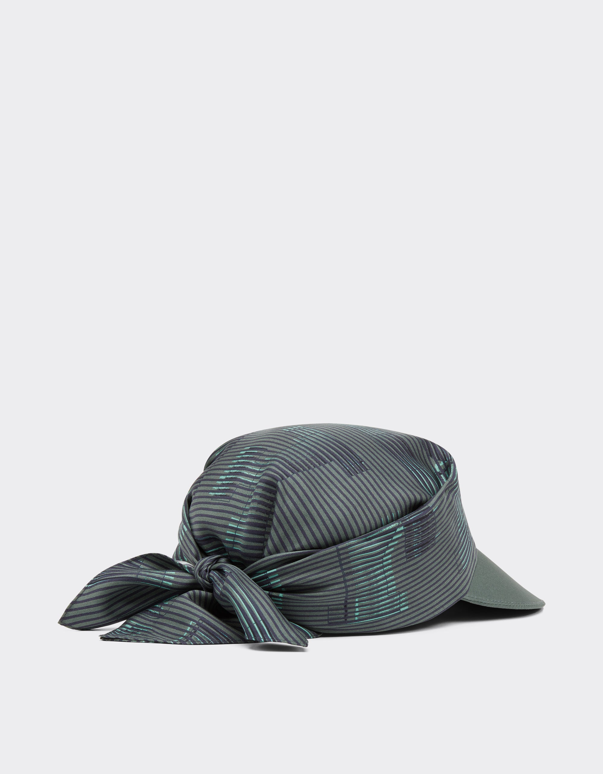 Casquette unisexe avec imprimé Ferrari en soie - Grigio