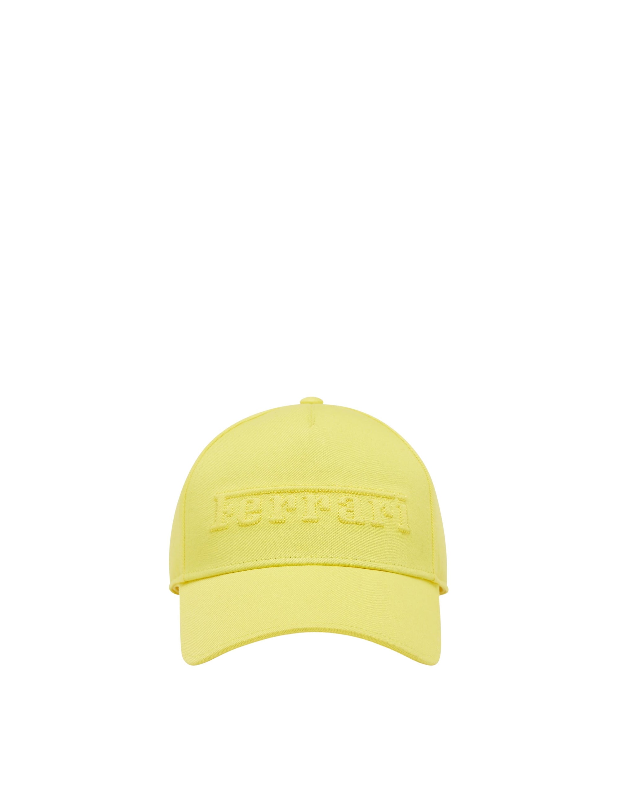 Casquette de baseball unisexe avec logo Ferrari brodé - Giallo Modena