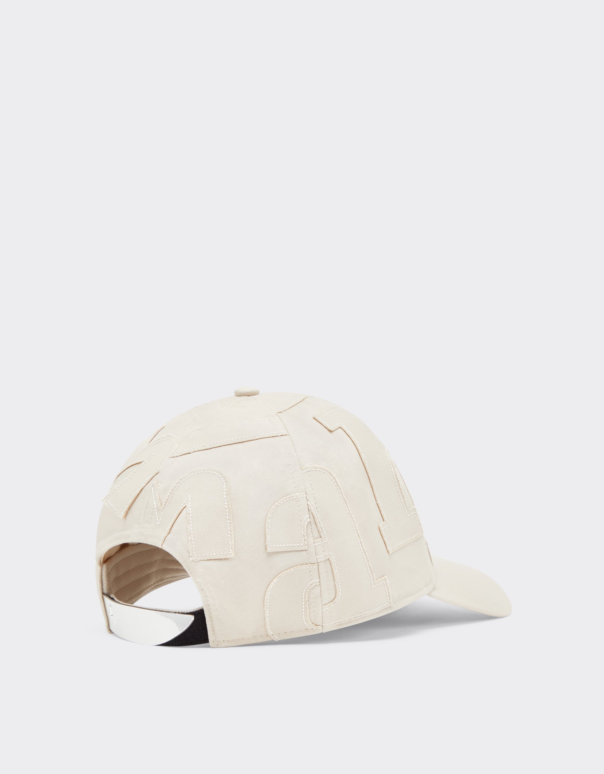 Casquette de baseball unisexe avec broderie Ferrari - Ecru