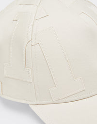 Casquette de baseball unisexe avec broderie Ferrari - Ecru