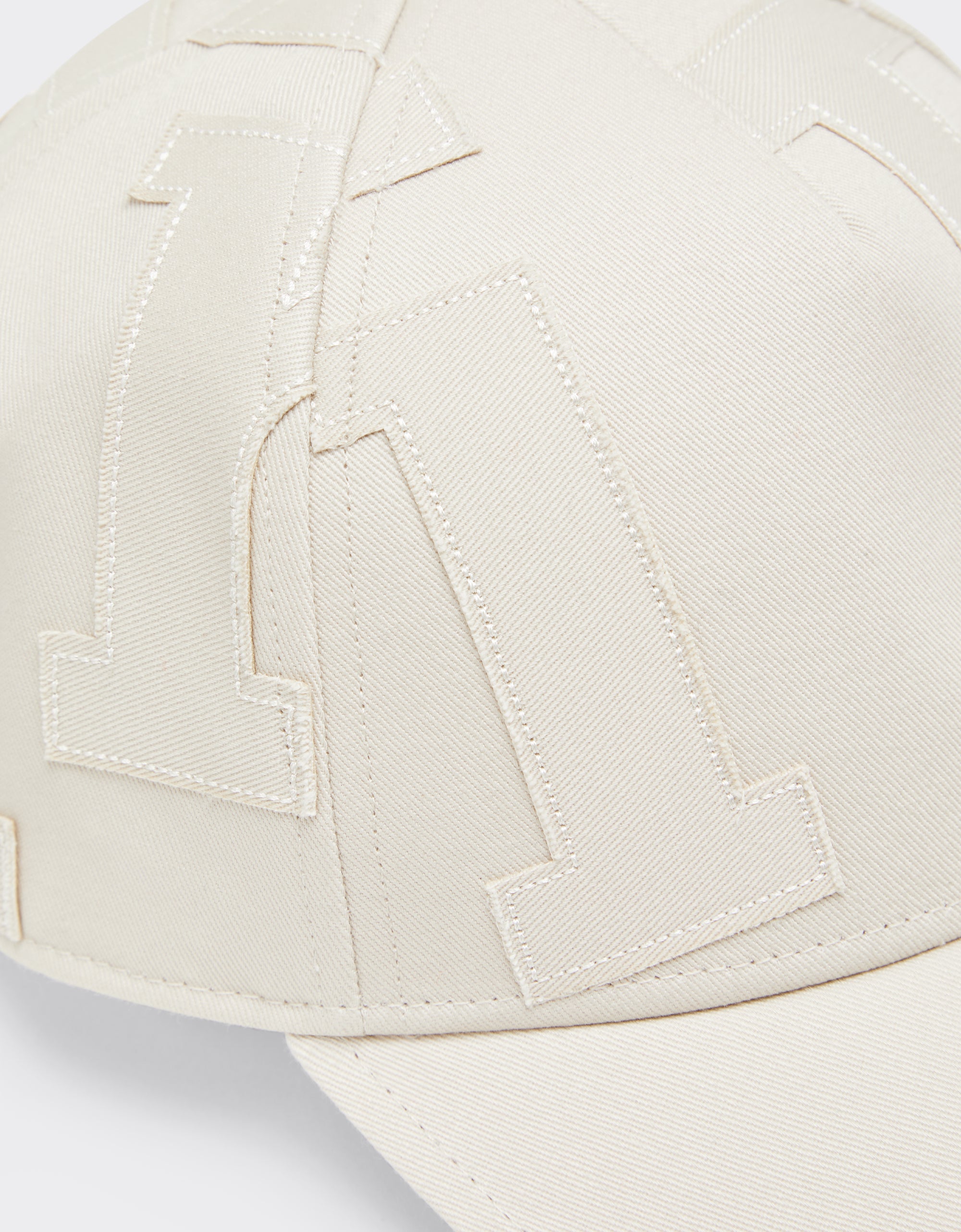 Casquette de baseball unisexe avec broderie Ferrari - Ecru
