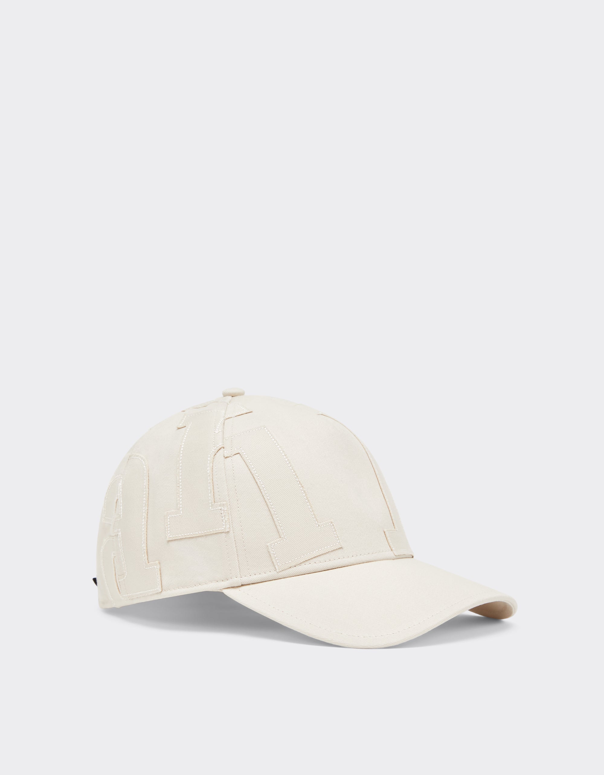 Casquette de baseball unisexe avec broderie Ferrari - Ecru