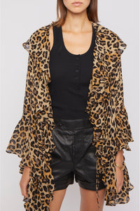 Veste Cancun coupe fluide et légère - Leopard