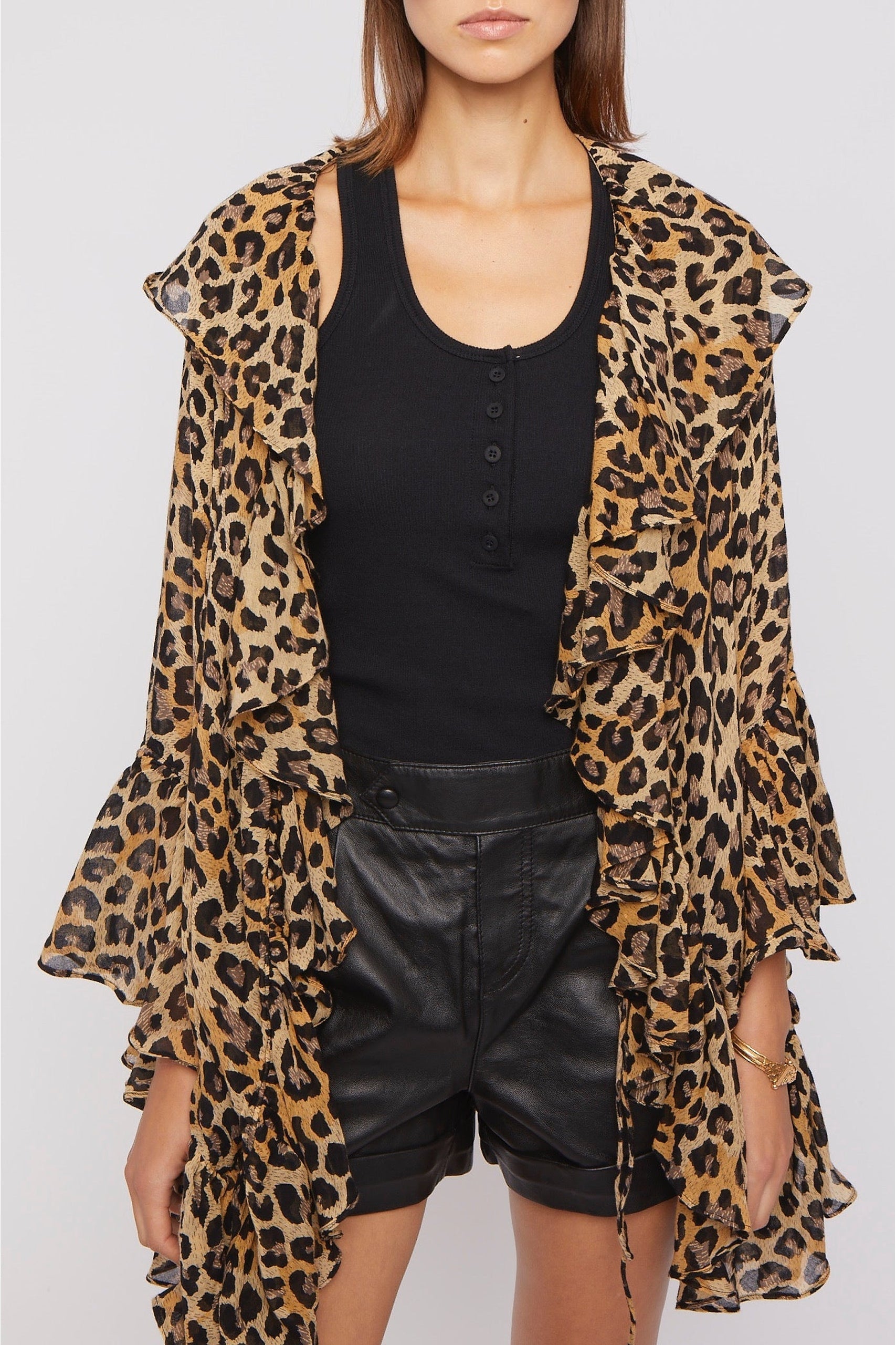 Veste Cancun coupe fluide et légère - Leopard