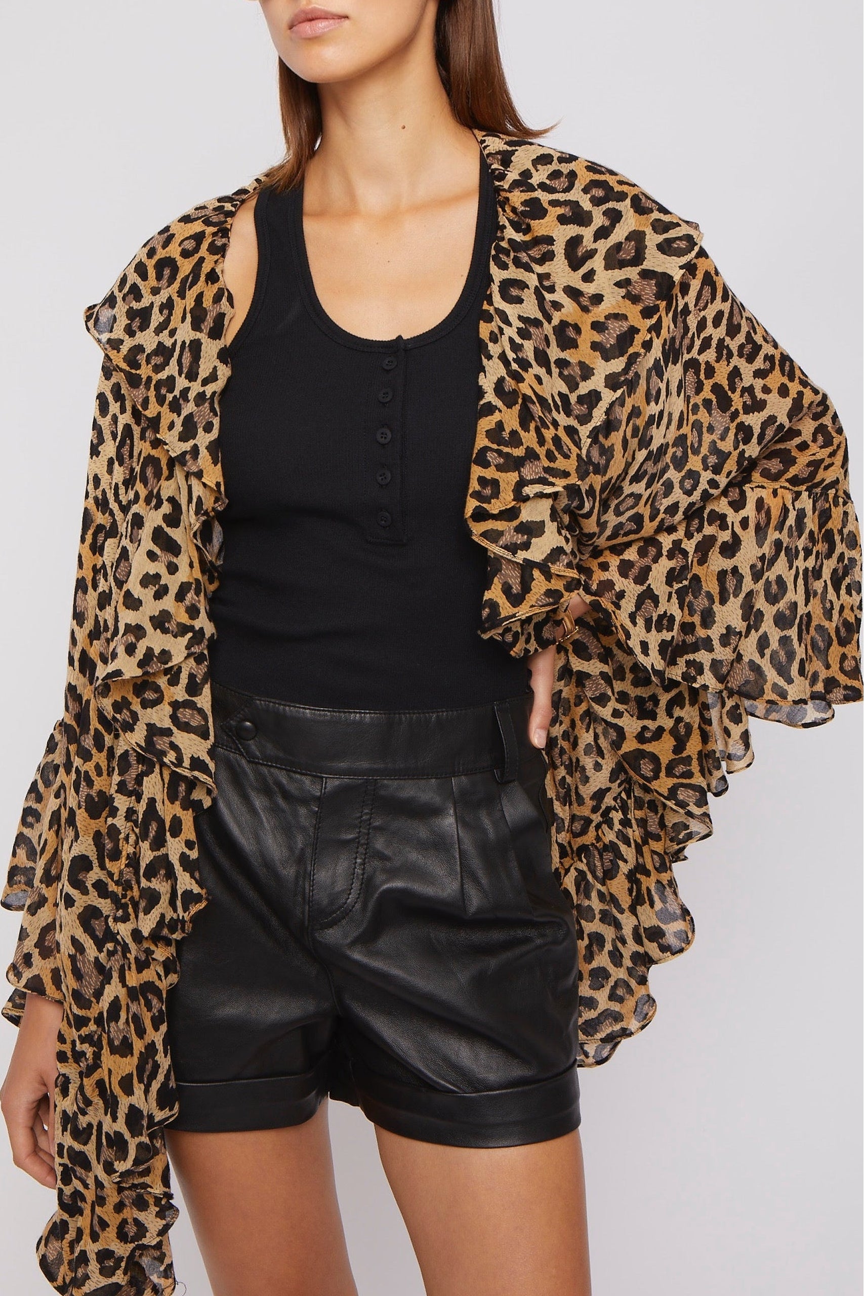 Veste Cancun coupe fluide et légère - Leopard
